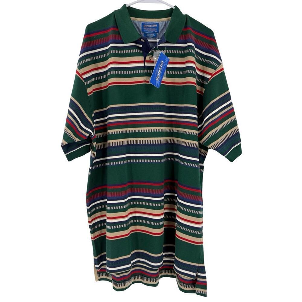NEW Pendleton Vintage Striped Polo Shirt Sz XL
